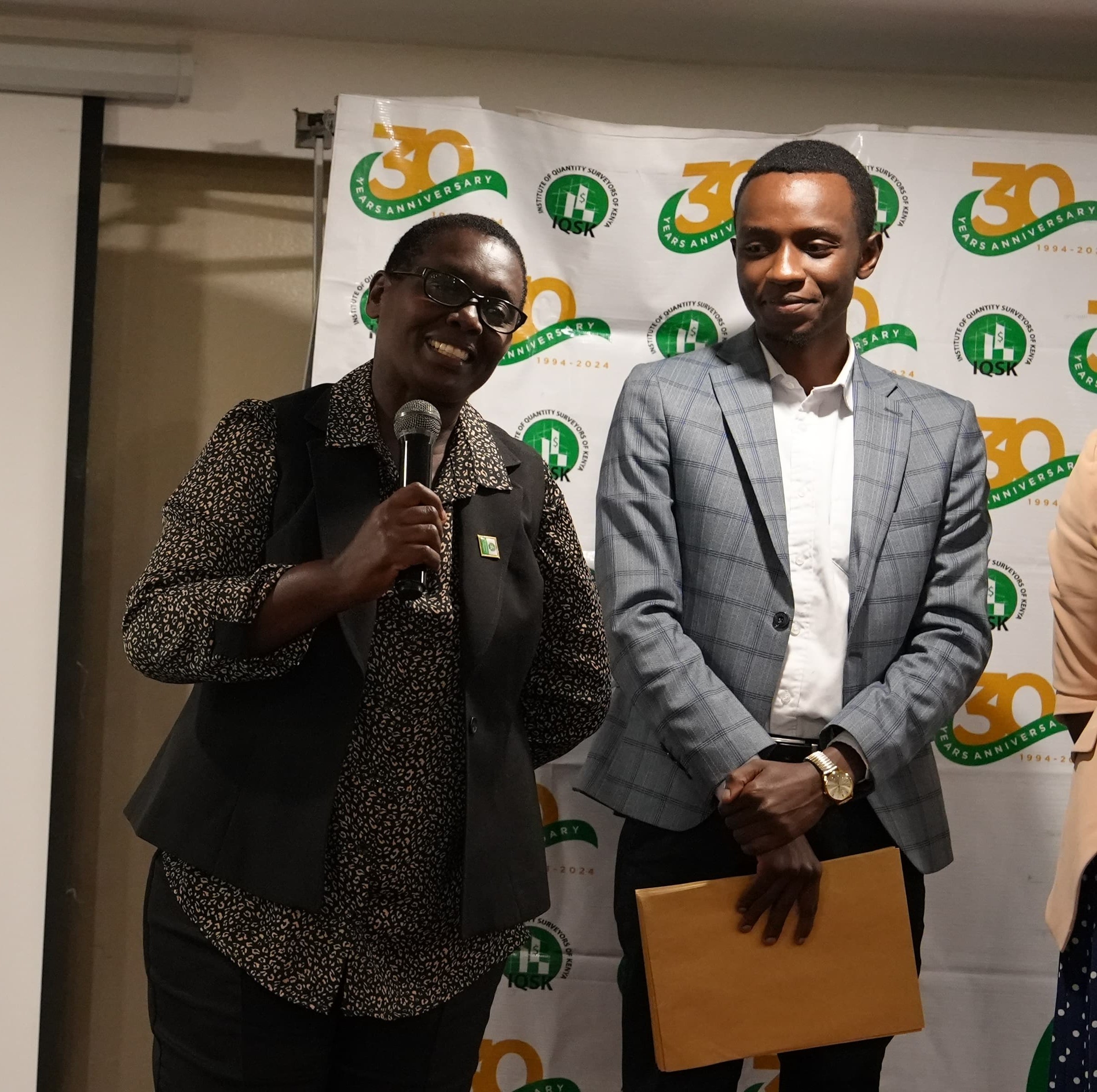 The Vice Chairperson of the IQSK Elections Commission delivers her remarks during the Annual General Meeting of 2024 at Sarova Panafric